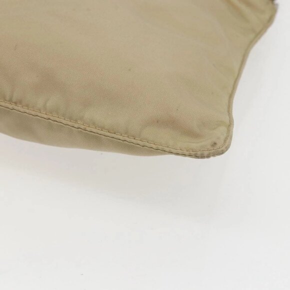 PRADA Shoulder Bag Nylon Beige Silver Auth 156267 - Picture 4 of 16